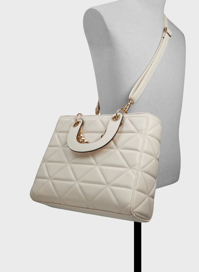 CALL IT SPRING Chrissie Top Handle Chain Detailed Satchel Bag