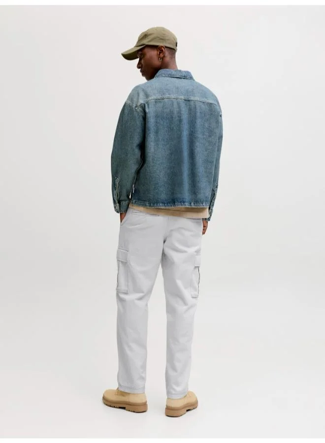 جاك اند جونز بنطلون كارجو واسع بقصة متباينة