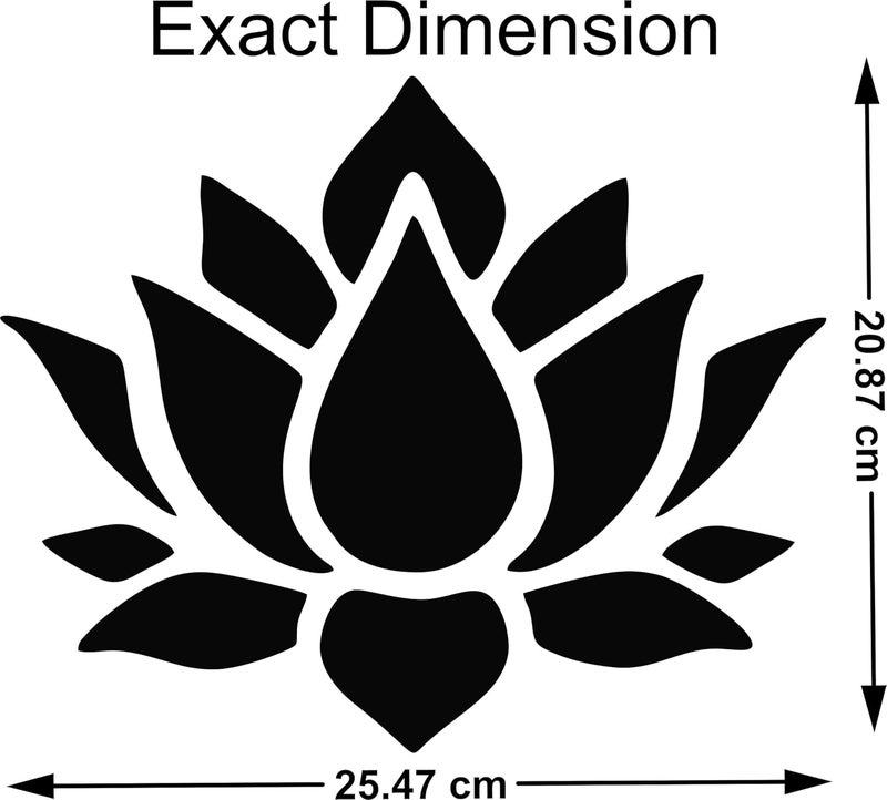 Chote Mote Seller Chote Mote Seller Big Lotus Flower Mirror Stickers for Wall Acrylic Mirror Wall Mirror 3D Stickers Wall Stickers for Room Hall Home and Office purple pack of 1  - Image 2