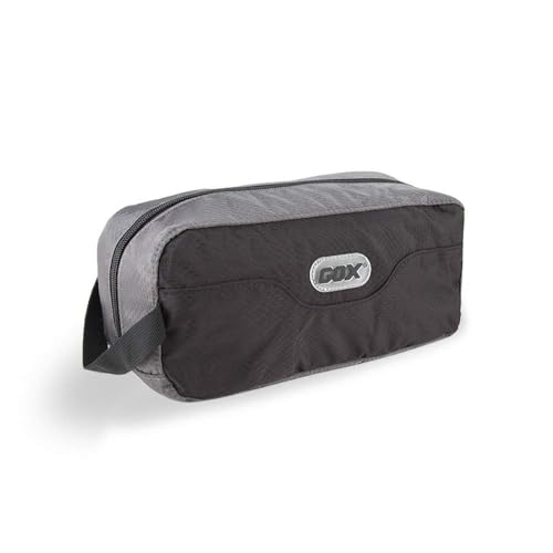 GOX Small Travel Toiletry Bag, Dopp Kit Case For Men, Multifunction Organizer Pouch(Black/Grey) - Image 1
