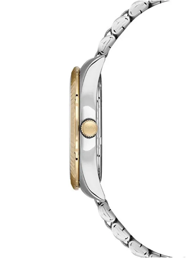 U.S. Polo Assn. Women's 34mm Watch with Green Dial & Two Tone Bracelet