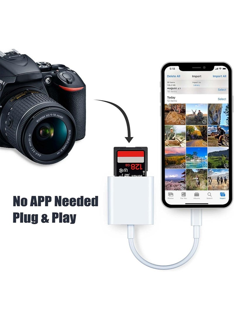 اي اي ان ايه قارئ بطاقة الذاكرة الرقمية المؤمنة 3 في 1 مناسبة ل iPhone 16 15 سلسلة قارئ بطاقة الذاكرة محول 170Mbps سرعة نقل دعم التنمية المستدامة مايكرو التنمية المستدامة متوافقة S24 S23 غالاكسي SLR كاميرا دي جي بدون طيار كاميرا الحركة ماك بوك برو - Image 3