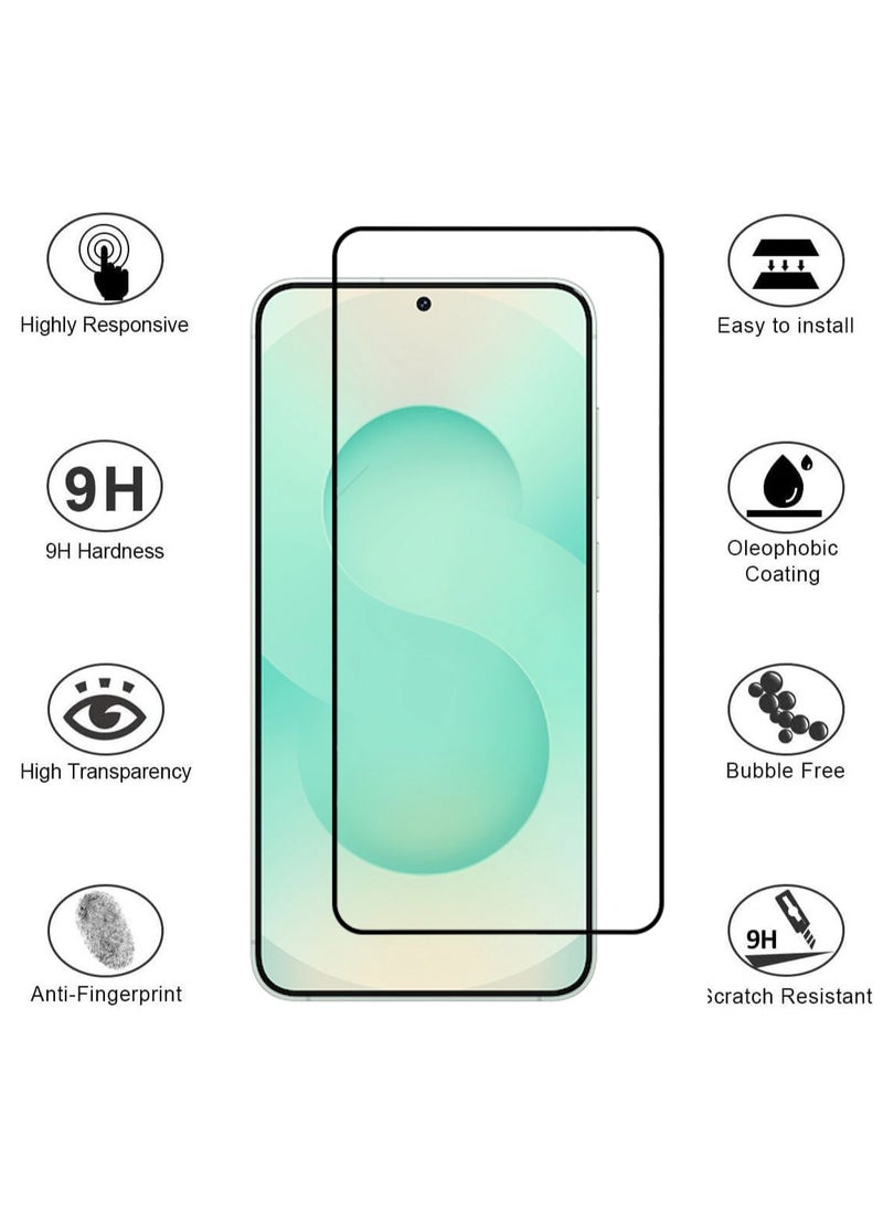 واقي شاشة وكاميرا 2 في 1 لهاتف Samsung Galaxy S25 Plus - شفافية عالية وتغطية كاملة للحماية من الخدوش والصدمات