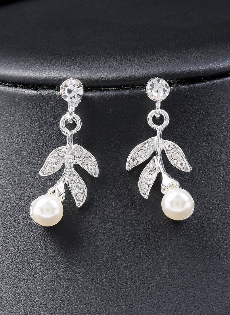 Sharpdo - 2-Piece Elegant Retro Necklace and Earrings Set - Image 1