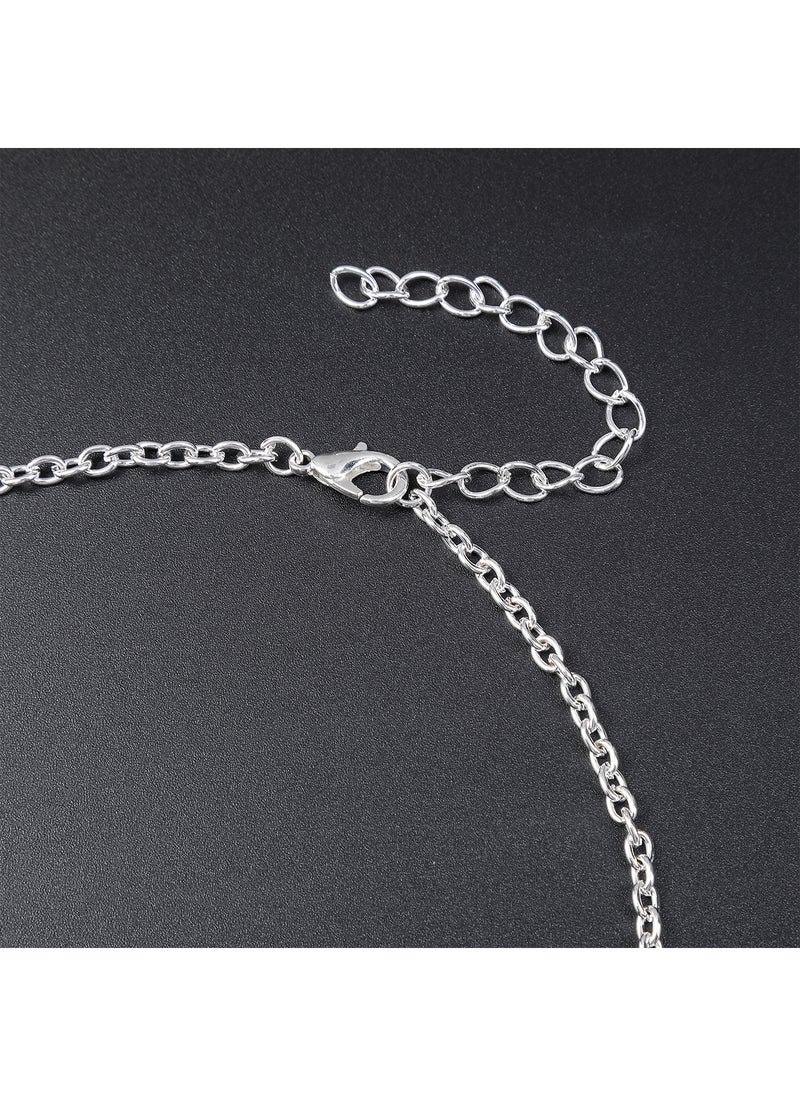 Sharpdo - 2-Piece Elegant Retro Necklace and Earrings Set - Image 1