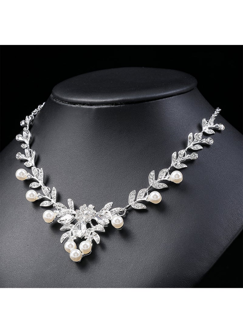 Sharpdo - 2-Piece Elegant Retro Necklace and Earrings Set - Image 1