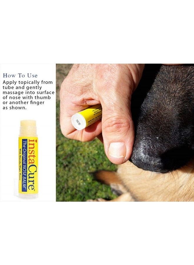 Insta Cure - Fast Relief for Cracked, Dry and Sore Noses! InstaCure's Original Nose Balm with Raw Manuka Honey, Plus Coconut Oil, Shea Butter and Other Certified Organic Ingredients. Great Topical for Dogs' Noses! - Image 1