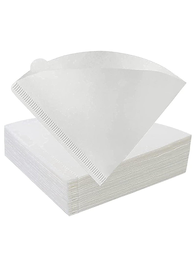 هومستر فلاتر قهوة v60 عدد 100 فلتر مقاس 02 حجم كبير ابيض - Image 1