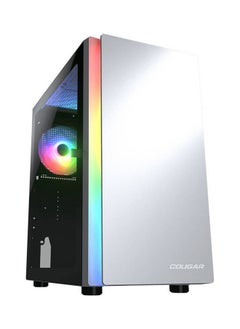 Cougar Cougar Purity RGB Mini Tower Case, 3mm Hinged Tempered Glass Panel, Up to 5x Cooling Fan & 240mm Radiator Support, 1x Pre-Installed aRGB Fan, USB 3.0 *2 / USB 2.0, White | 385PC40.0002  - Image 1