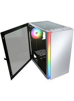 Cougar Cougar Purity RGB Mini Tower Case, 3mm Hinged Tempered Glass Panel, Up to 5x Cooling Fan & 240mm Radiator Support, 1x Pre-Installed aRGB Fan, USB 3.0 *2 / USB 2.0, White | 385PC40.0002  - Image 4
