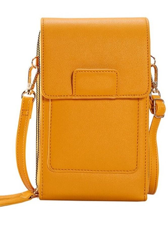 Women Bags Soft Leather Wallets Touch Screen Mobile Phone Bag Purse Crossbody Shoulder Strap Handbag Key Coin Bag Vertical Style - Image 2