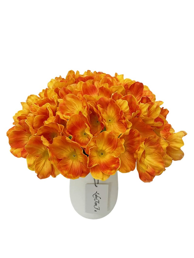 LebriTamFa 10 PCS High Quaulity Fresh Artificial Mini Real Touch PU/Latex Corn Poppies Decorative Silk Fake Artificial Poppy Flowers for Wedding Holiday Bridal Bouquet Home Party Decor (Orange) - Image 4