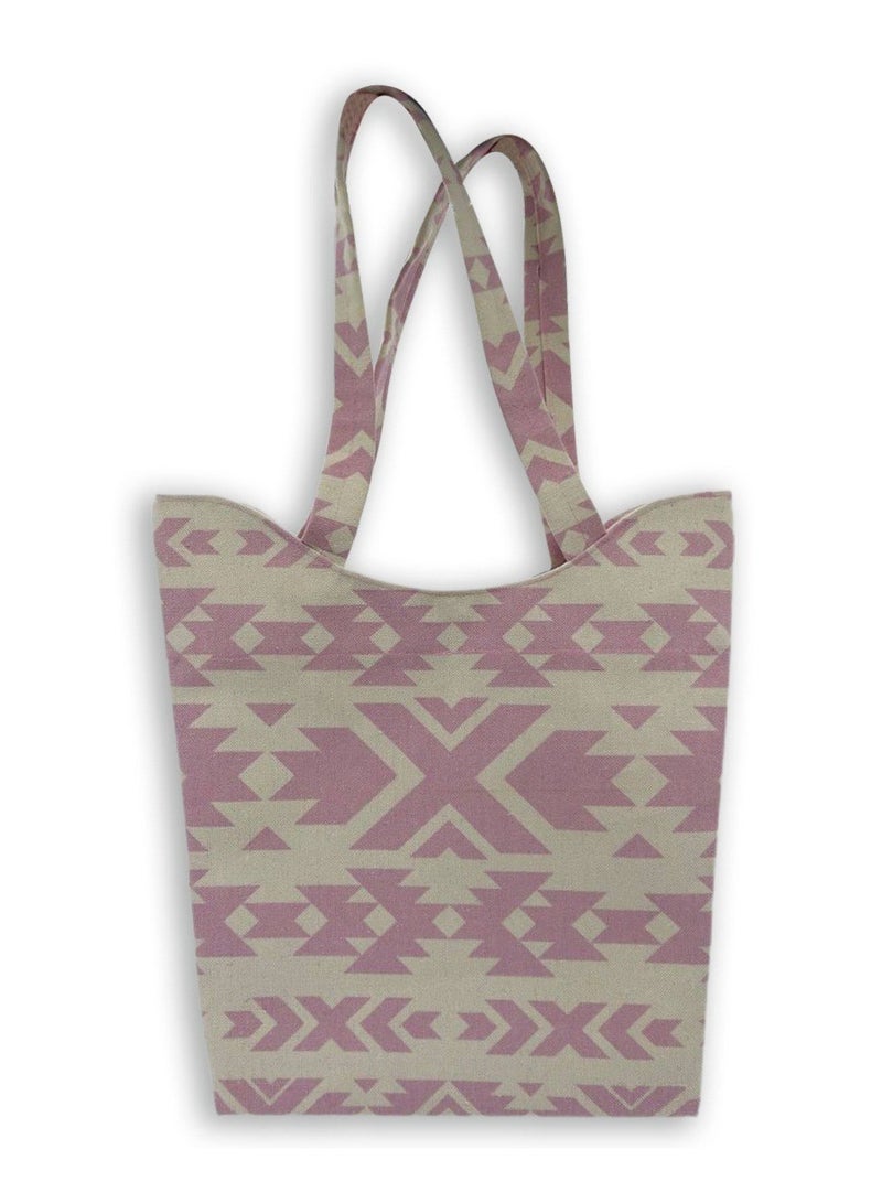 Gharibo Bags casual printed linen tote bag W230010A  - Image 2
