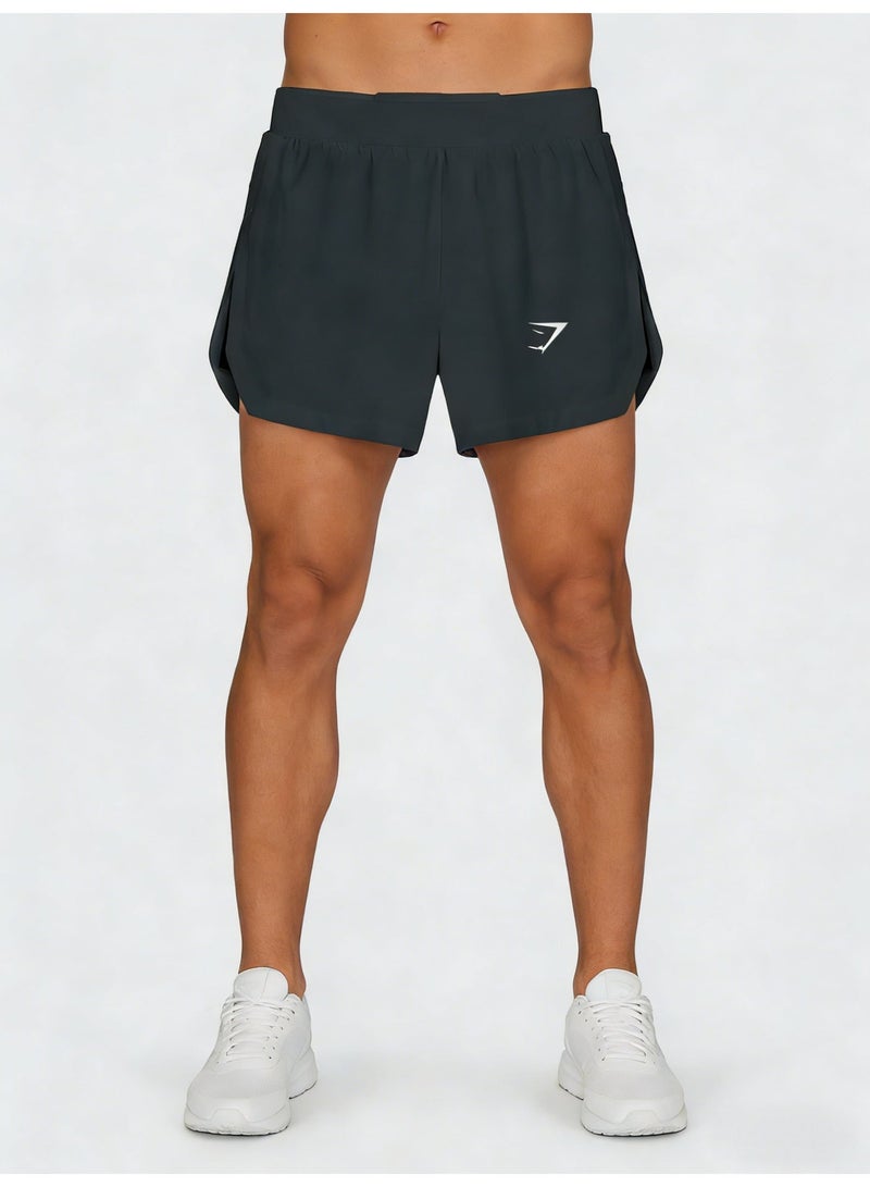 جيمشارك شراويل رياضية Gymshark للرجال باللون الرمادي الفحمي سريعة الجفاف - Image 2