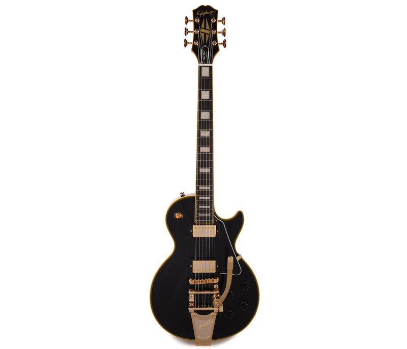 Epiphone EIJBLPCBGB1 Artist Joe Bonamassa '59 Les Paul Custom Electric Guitar - Antique Ebony - Image 2