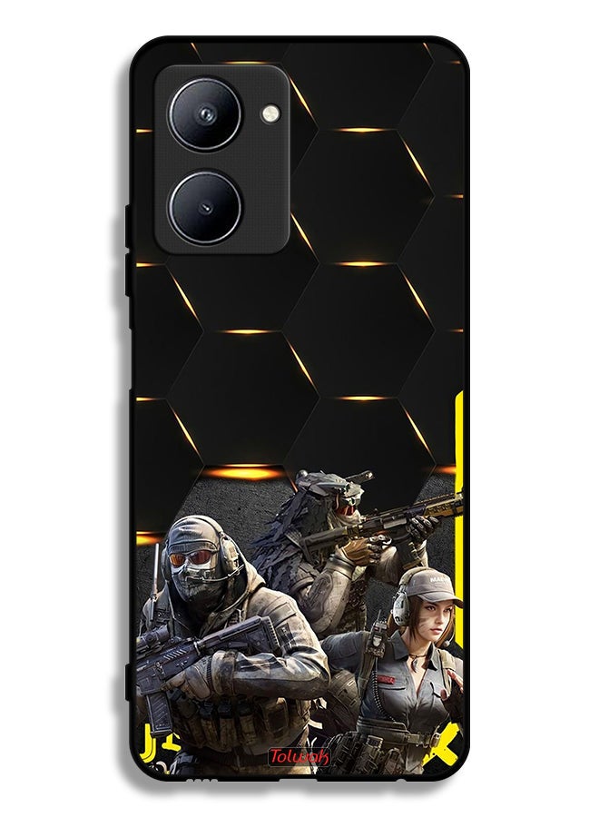 Tolwak Realme C33 Protective Case Cover Cyberpunk Wallpaper - Image 2