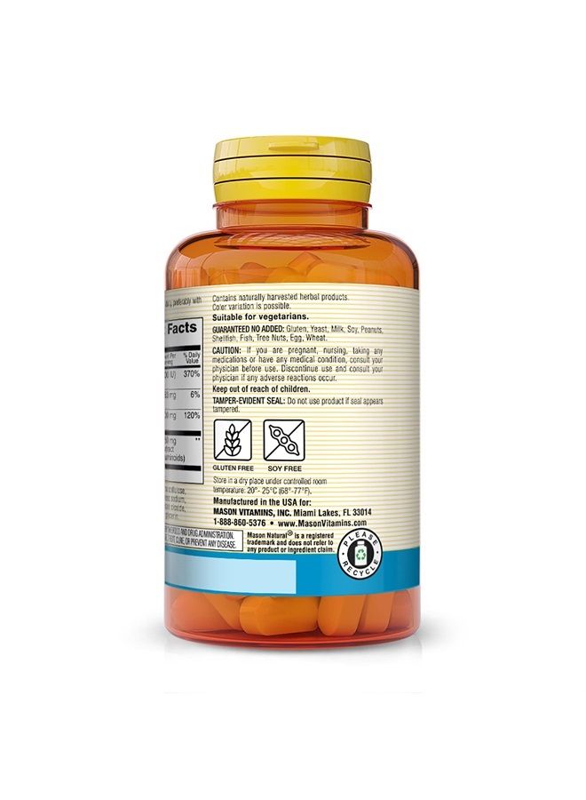 Mason Natural Magnesium & Vitamin D3 with Turmeric - Healthy Heart and Nervous System, Strengthens Bones and Muscles, Improved Joint Health, 60 Tablets - Image 3