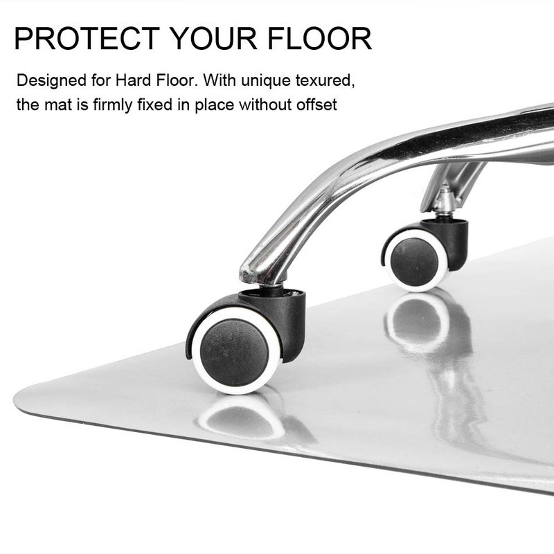 Kuyal Clear Chair mat for Hard Floors 36 x 48 inches Transparent Floor Mats Wood/Tile Protection Mat for Office & Home (36" X 48" Rectangle) - Image 3