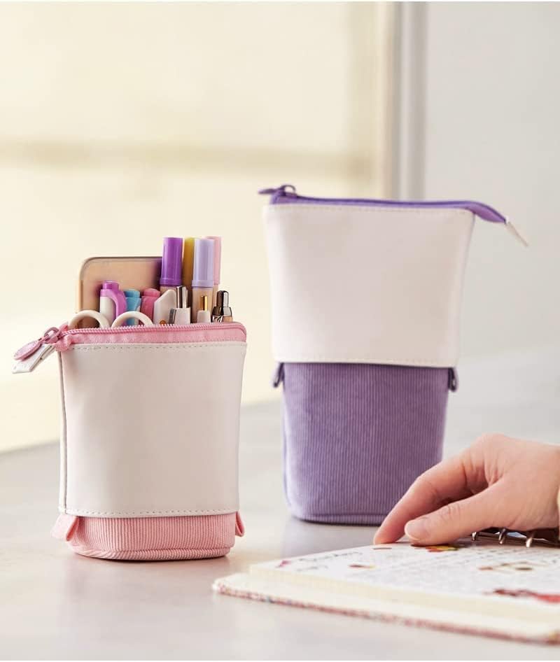 Telescopic Holder Stationery Case - Multifunctional Pop Up Pencil Case in Pink - Image 5