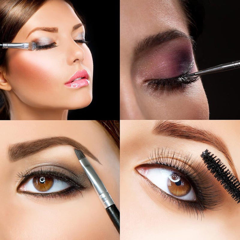 LOOKSEVEN Duo Eye Brow Brush - Angled Eyebrow Brush, Spoolie, Eyelash Comb - 1 Pcs - Image 4