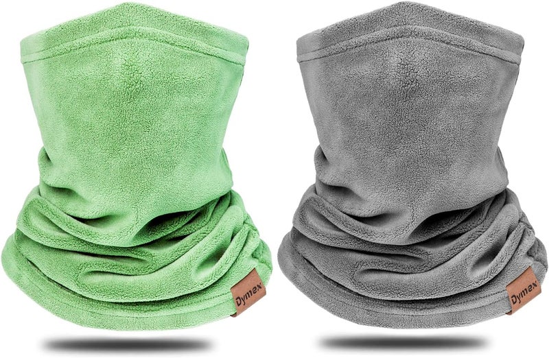 Dymex 2 PCS Kids Neck Warmer Gaiter Winter Fleece Neck Cover Balaclava Windproof Face Cover Mask for Ski Motorcycle - Image 1