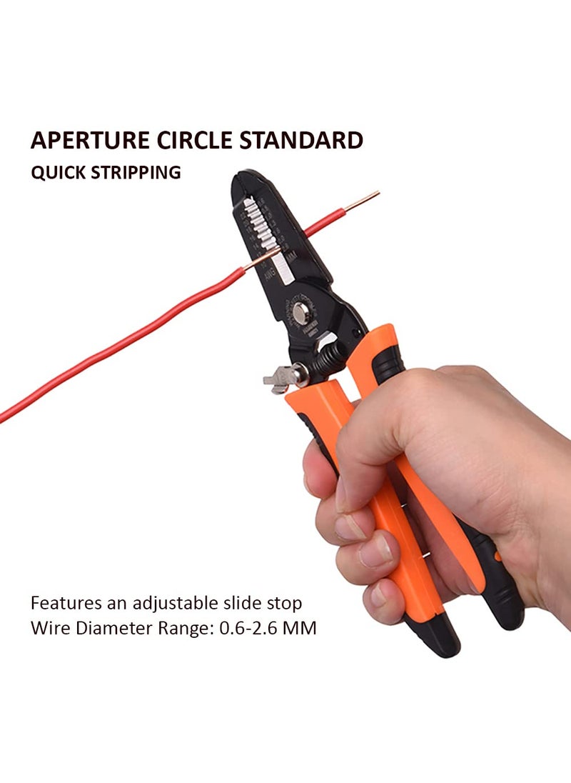 Harden Harden 7 Professional Electric Wire Cutter Stripper with Wire Stripping Force Adjustable Knob Save Labour Force Spring Design 660621  - Image 3