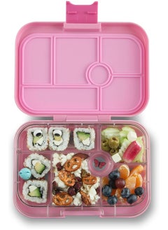 Yumbox Yumbox® Original Leakproof Bento Lunch box for Kids, 5 Compartments + Dip Well, Easy-Open Latch, Just Right Portions, Removable Illustrated Tray (Power Pink Mermaid), Ages 3-7  - Image 4