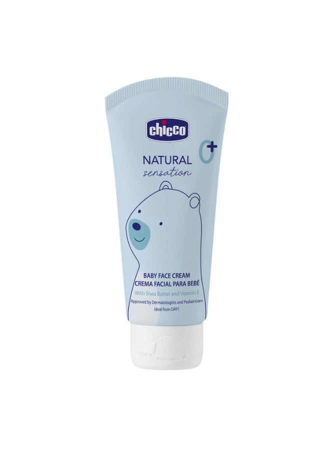 Chicco Baby Face Cream Natural Sensation 50ML - Image 1