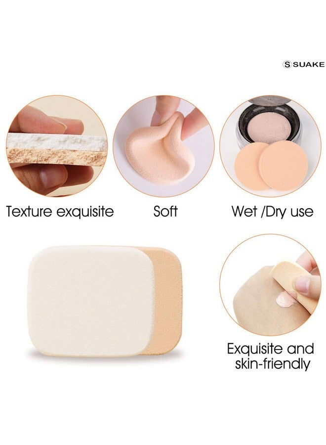 SUAKE 6-In-1 Professional Beauty Blender Sponge For Face Makeup With Cotton Pad Foundation Beauty Blender, Powder Buff, And Cosmetic Puff Perfect For Women'S & Girls Cosmetic Makeup | Beauty Blender Sponge Set Is For All Skin Types - Soft, Latex-Free, Reusable & Washable (Multi-Color) - Image 3