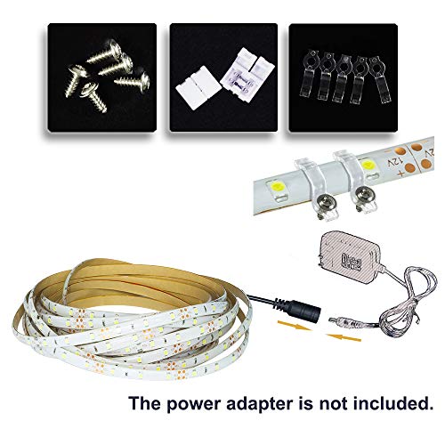 XINKAITE Led Strip Lights Warm White - 16.4ft Led Tape Light 12 V DC SMD 3528 Waterproof Flexible LED Light Strips for Boat, Home, Club, Bar and Outdoor Decoration(Power Adapter Not Included) - Image 3
