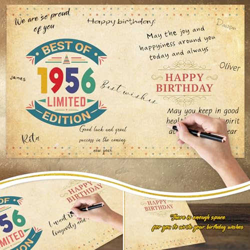 FANCYLUCKY Retro 70th Birthday Card Gifts for Women Men, Large 70th Birthday Decorations for Mom Dad, Unique Gifts for 70 Year Old Woman Man - Image 4