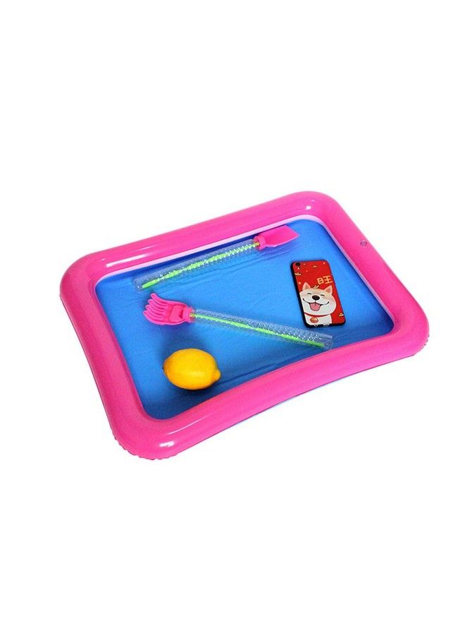 Topwon Inflatable Sand For Kids/Sand Tray/Sand Molds/Inflatable Sand/Portable Sand Tray /Sand Tray Lid (23.6×17.7Inch Random Color) - Image 3