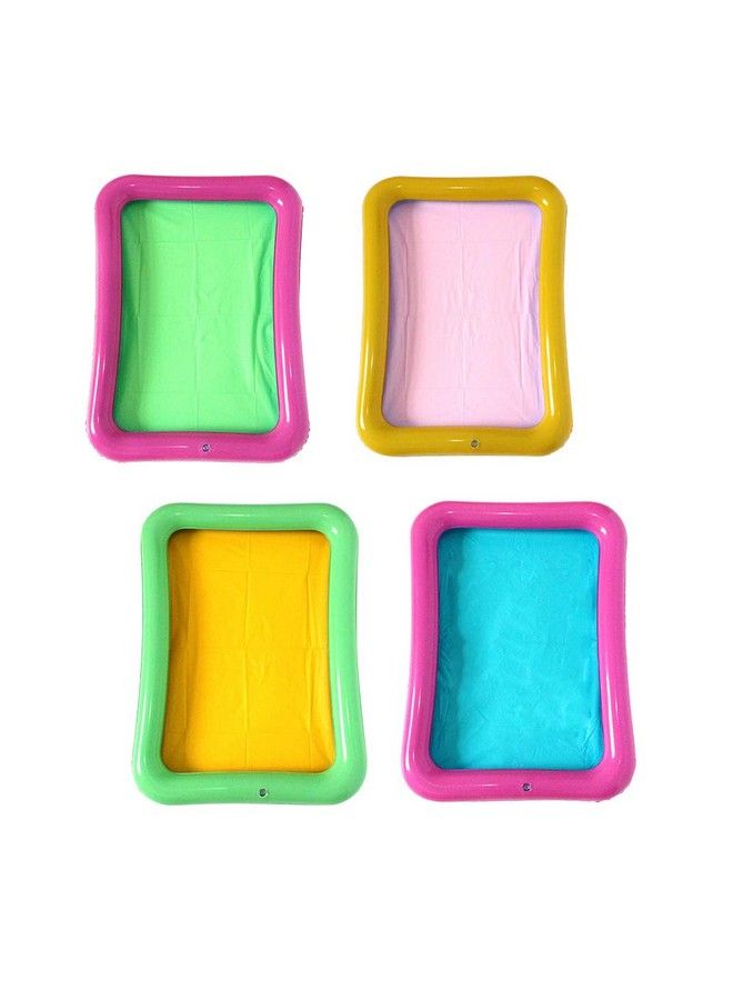 Topwon Inflatable Sand For Kids/Sand Tray/Sand Molds/Inflatable Sand/Portable Sand Tray /Sand Tray Lid (23.6×17.7Inch Random Color) - Image 4