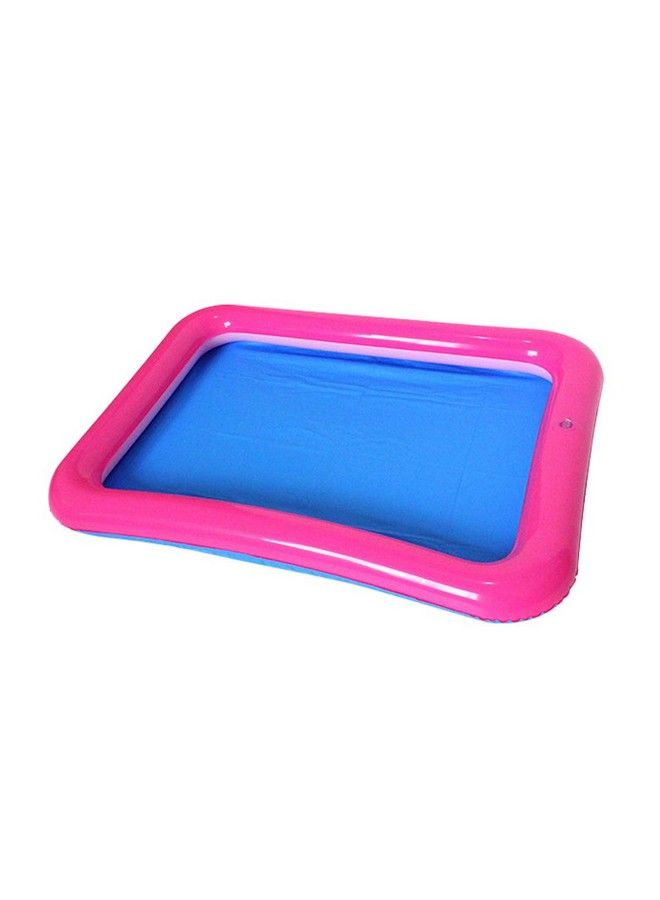 Topwon Inflatable Sand For Kids/Sand Tray/Sand Molds/Inflatable Sand/Portable Sand Tray /Sand Tray Lid (23.6×17.7Inch Random Color) - Image 2