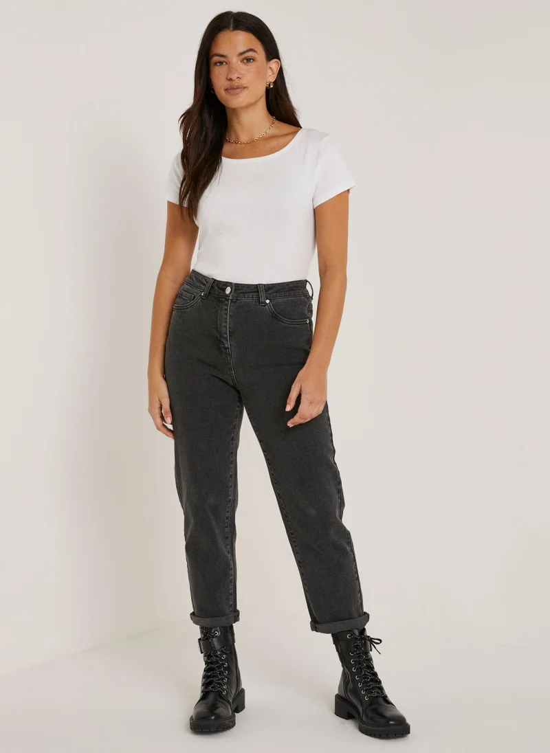 ماتلان White Crew Neck T-Shirt
