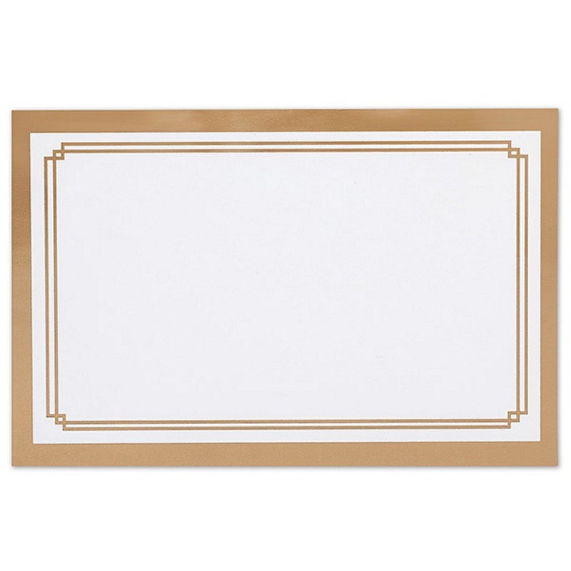 NW Metallic Gold Double Border Enclosure Cards/Gift Tags - 3 1/2 x 2 1/4 (50) - Image 4