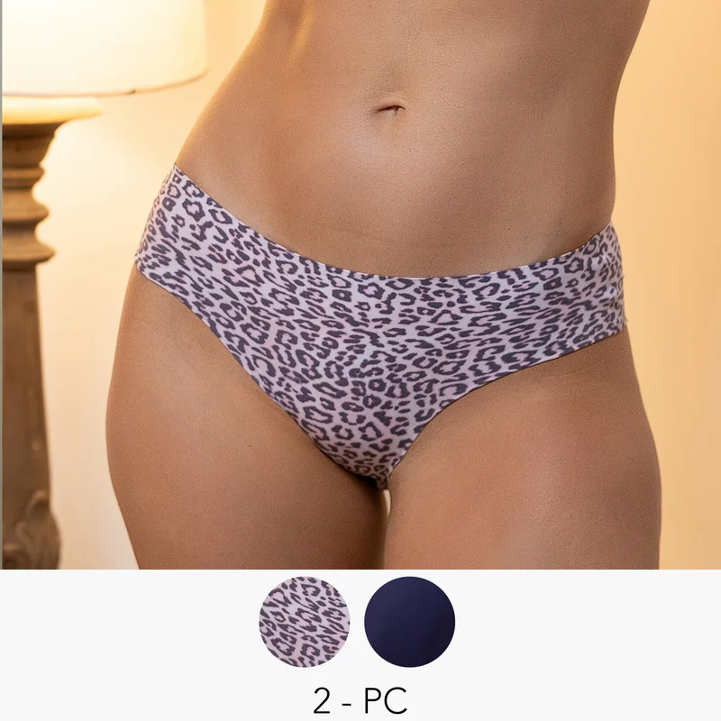 Aadaraya Aadaraya Hipster Briefs with Assorted Prints - Set of 2