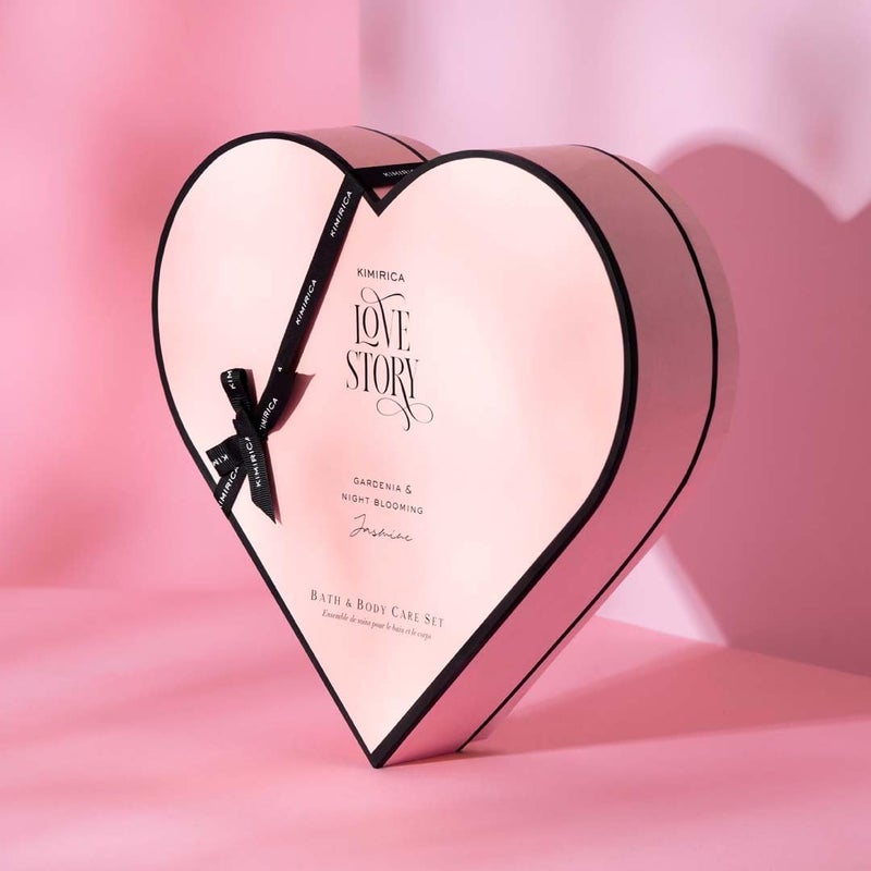 Kimirica Luxury Gift Set For Men & Women Love Story Little Heart Hamper | Luxury Bath & Body Care Gift Set For All Ocassions | Perfect Birthday & Anniversary Premium Gift Pack of 3 - Image 3