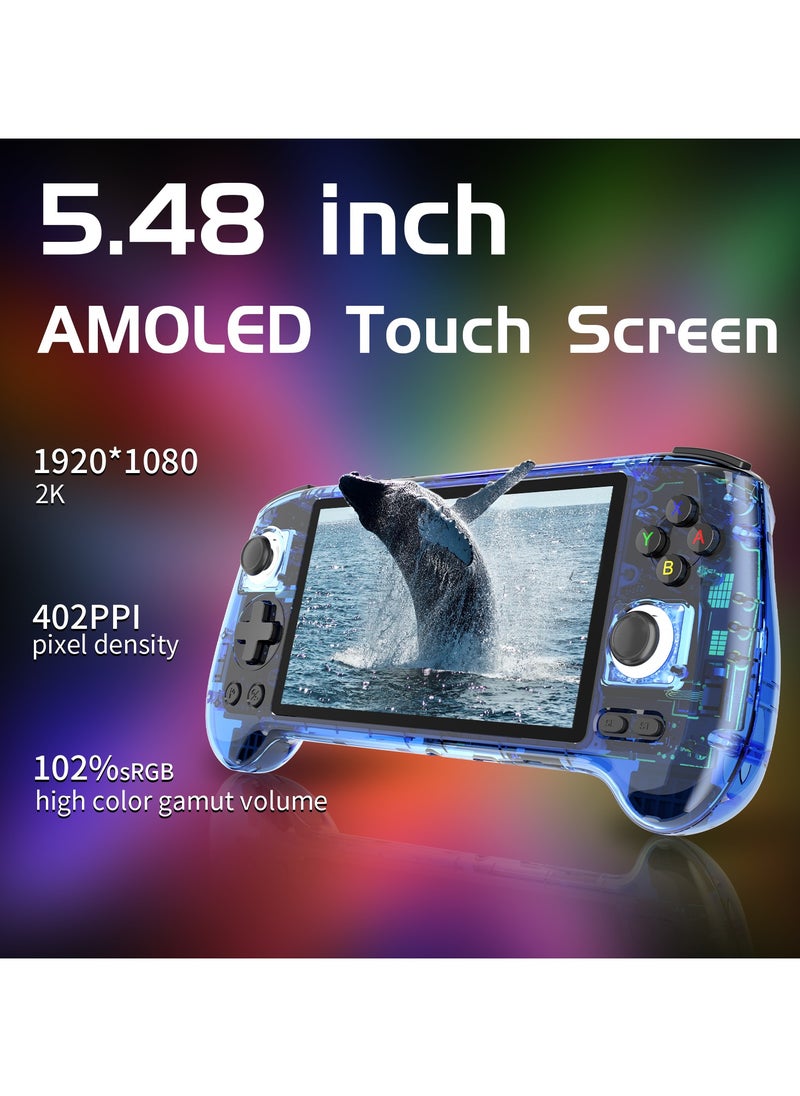 ANBERNIC  - RG556 Retro Handheld Game Android 13,rg 556 Handheld Game with 5.48 inch Touch OLED Screen RG556 Supports DP and WiFi Bluetooth has Hall Rocker Battery 5500mAh - Image 1