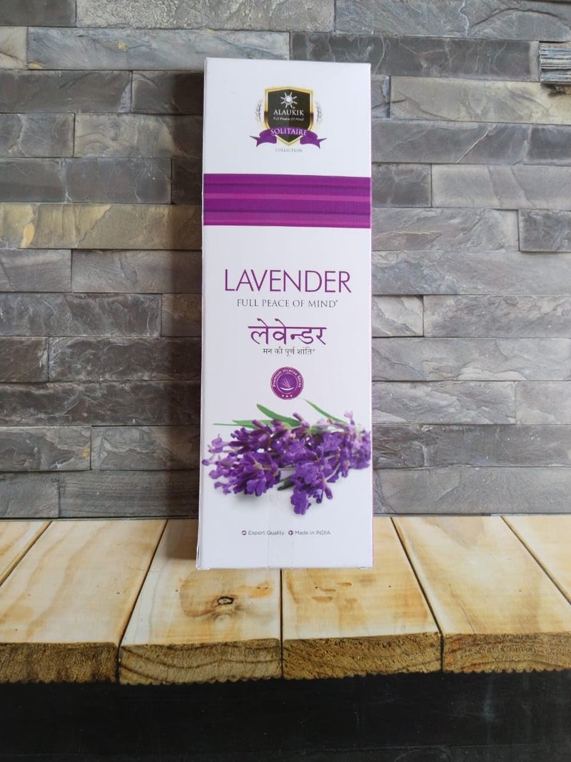 ALAUKIK Alaukik Solitaire Incense Sticks for Pooja Combo Pack of 5 Aqua Fresh Lavender Musk Patchouli Sandal 90 GM x 5450 gm - Image 4