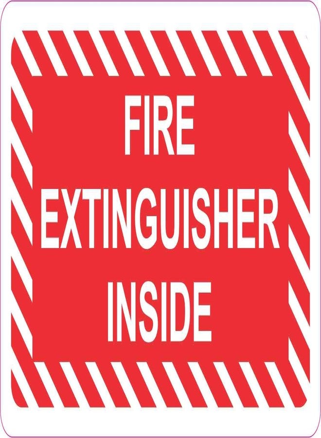StickerTalk Fire Extinguisher Inside Magnet, 5 inches by 3 inches - Image 1