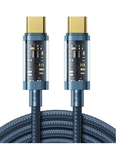 100W Fast Charging Data Cable Type-C To Type-C Black