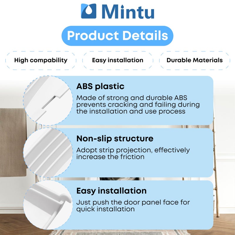 Mintu WE01X30378 Handle Solid Door Replacement for GE GUD24ESSM0WW GUD24ESSM1WW GUD24GSSJ0WW GUD24GSSM0WW GUD24GSSM1WW GUD27EESN0WW GUD27ESSJ0WW GUD27ESSJ1WW GUD27ESSM0WW Washer/Dryer - Image 4