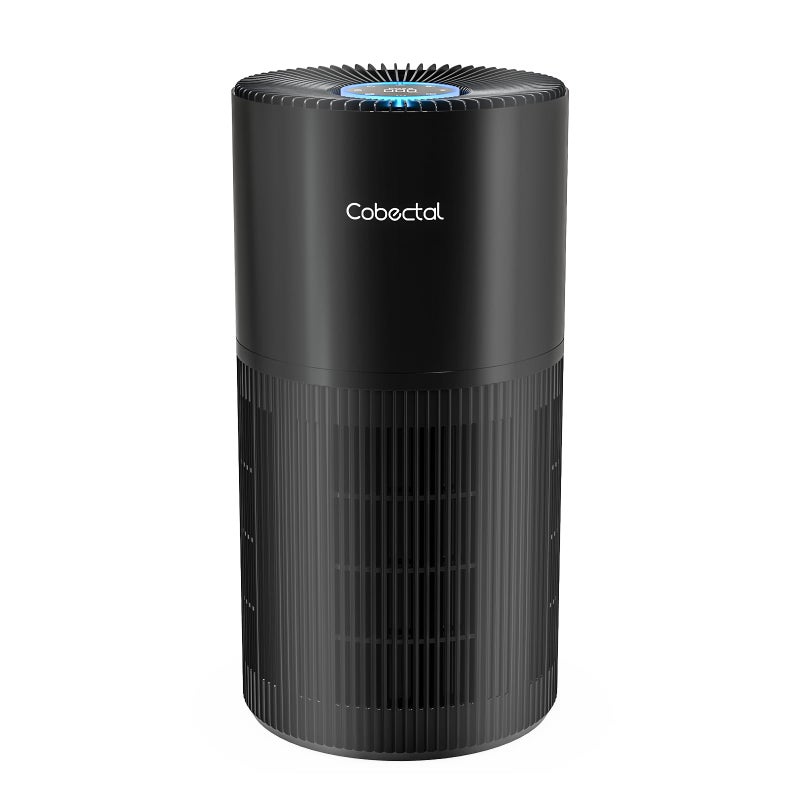 Cobectal Air Purifiers for Home Large Rooms, Cobectal Air Cleaner with H14 True HEPA 3-in-1 Filter Covers up to 1650ftÂ², Air Quality Sensor, Aroma Function & Sleep Mode, Pet Air Purifier, Black - Image 1