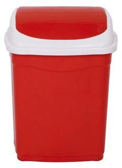 Aristo Aristo Plastic Small Swing Dustbin 9 Ltr (RED)  - Image 1
