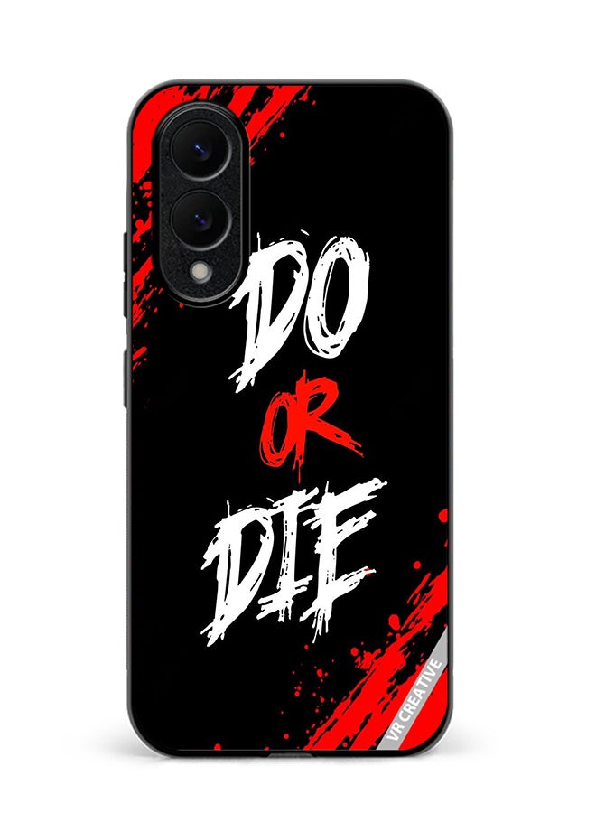 VR CREATIVE Protective Case Cover For Samsung Galaxy S25 Edge Do Or Die Design Multicolour