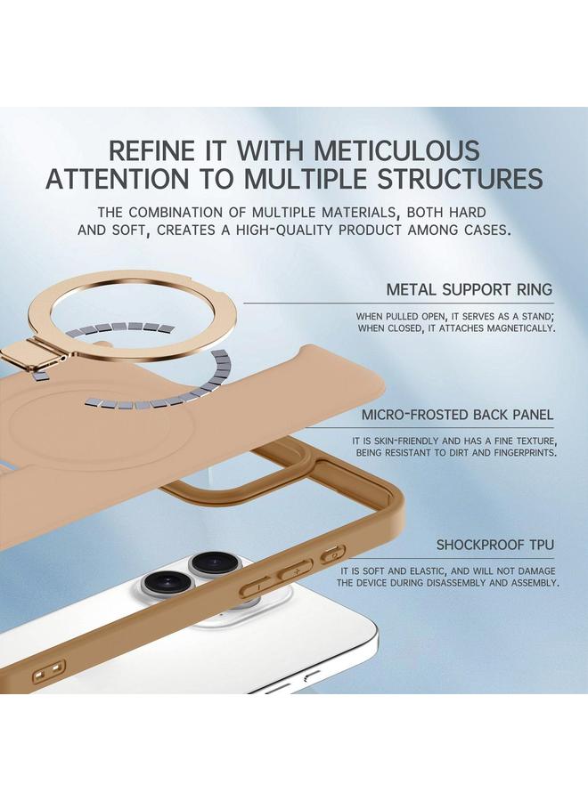 S-TOP Case For iPhone 13 Pro Max Skin-feel Ring MagSafe Holder Phone Case - Image 5