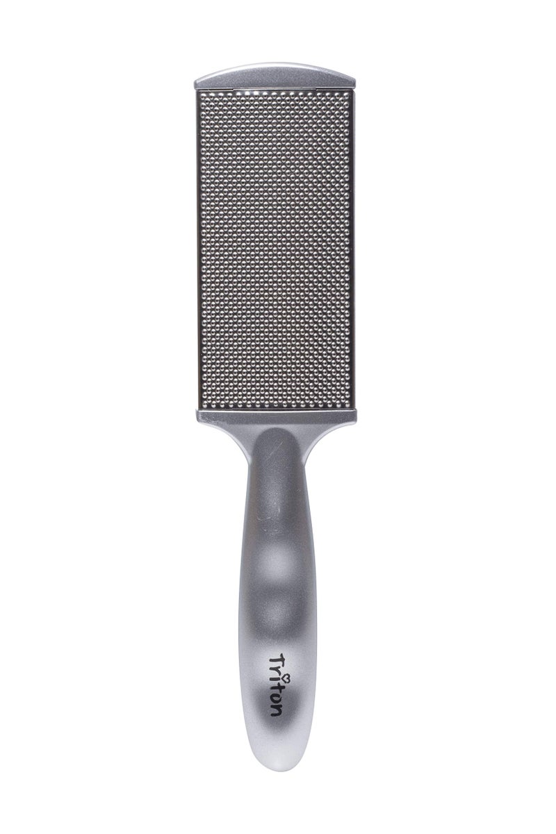 TRITON Professional Dual Sided Foot Scrubber, Filer with Steel n Emery Pad for Hard n Dead Skin Callus Removal, Pedicure Foot Scraper, Men n Women - Image 3