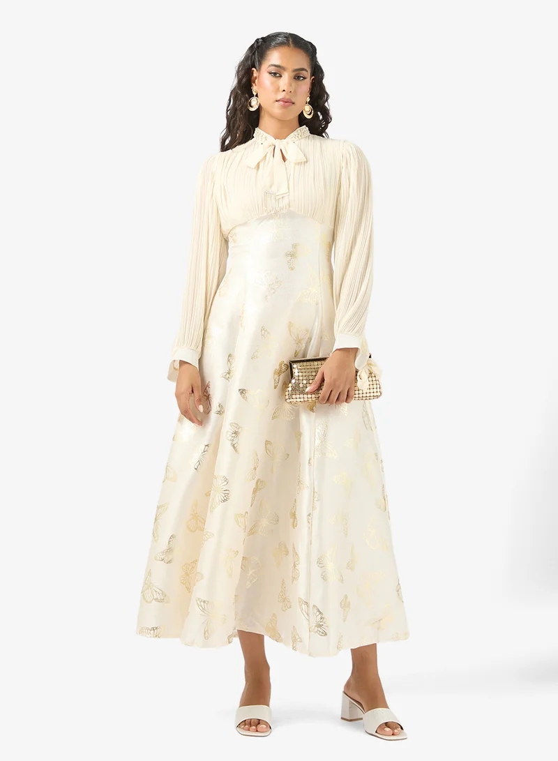 Khizana  Dress With Butterfly Motiff for Women | Best Price UAE