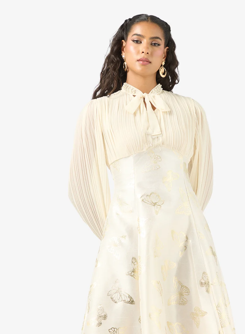 Khizana  Dress With Butterfly Motiff for Women | Best Price UAE